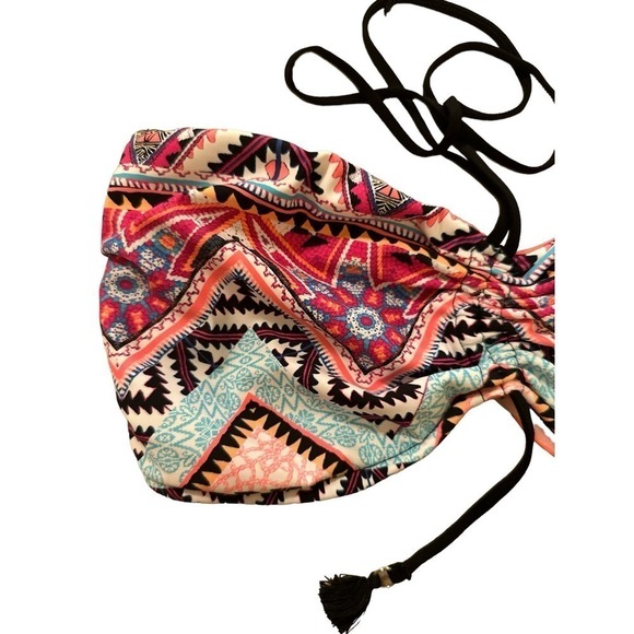 Seafolly Women's Sahara Nights DD Bandeau Style Bikini Top Size 6 Black NWT - Picture 4 of 6